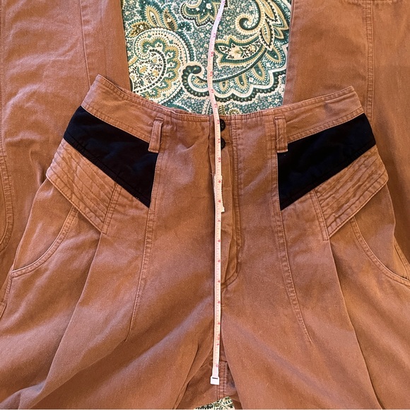 Vintage 1980’s Z. Cavaricci Pleated High Waist Tapered Pants Brown Size 31 EUC - Picture 6 of 7